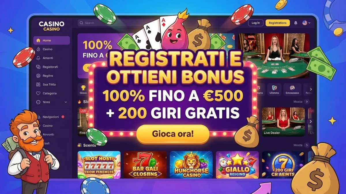 Registrazione con bonus